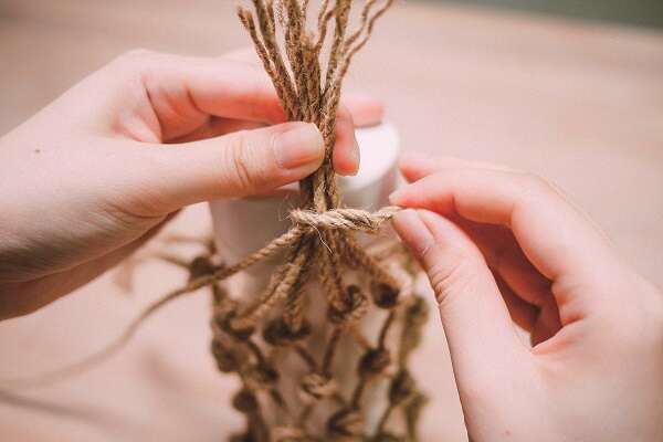 清涼提著走    DIY麻繩杯袋