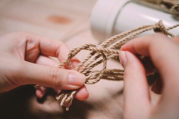 清涼提著走    DIY麻繩杯袋