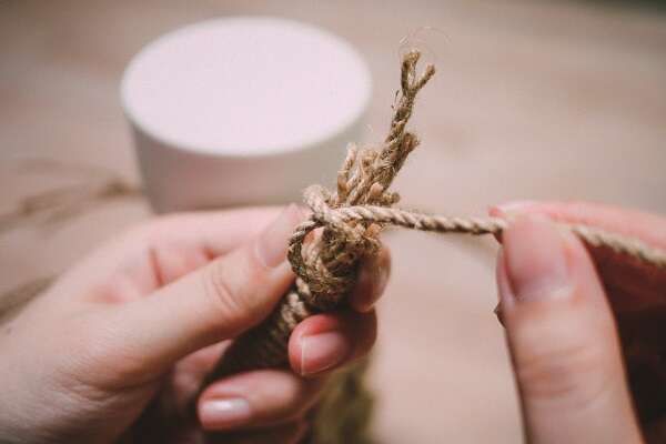 清涼提著走    DIY麻繩杯袋