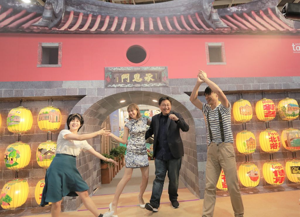 臺北館舉辦造勢活動，邀請觀傳局長劉奕霆以及臺北女孩阿喜，結合時下臺北最受歡迎SWI