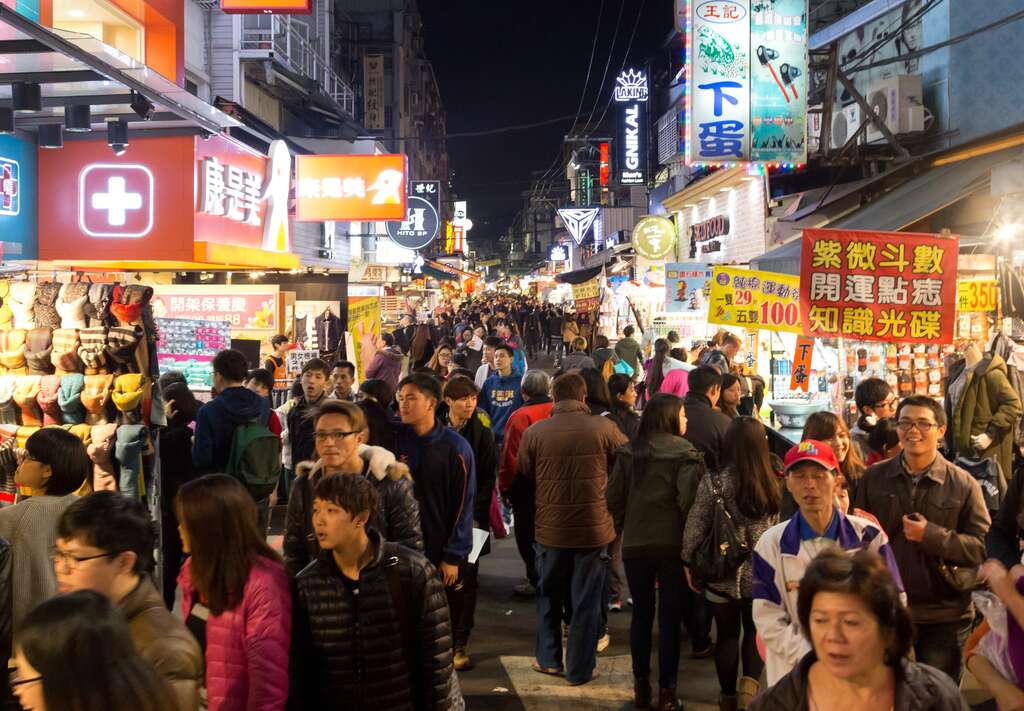 士林夜市街景