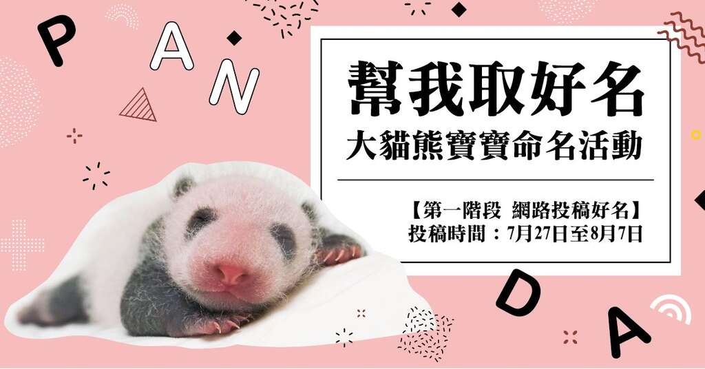 「幫我取好名〜大貓熊寶寶命名活動」