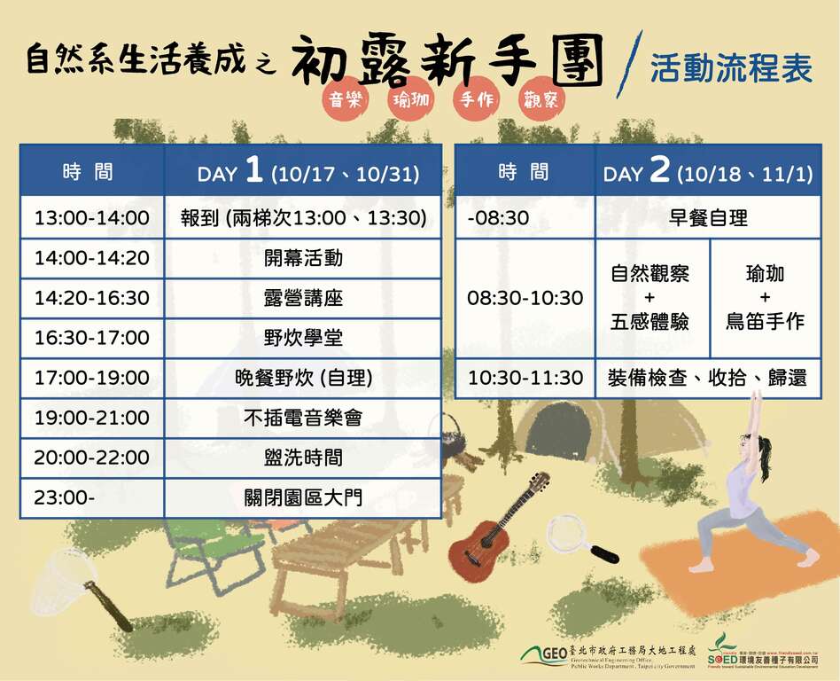 活動行程表