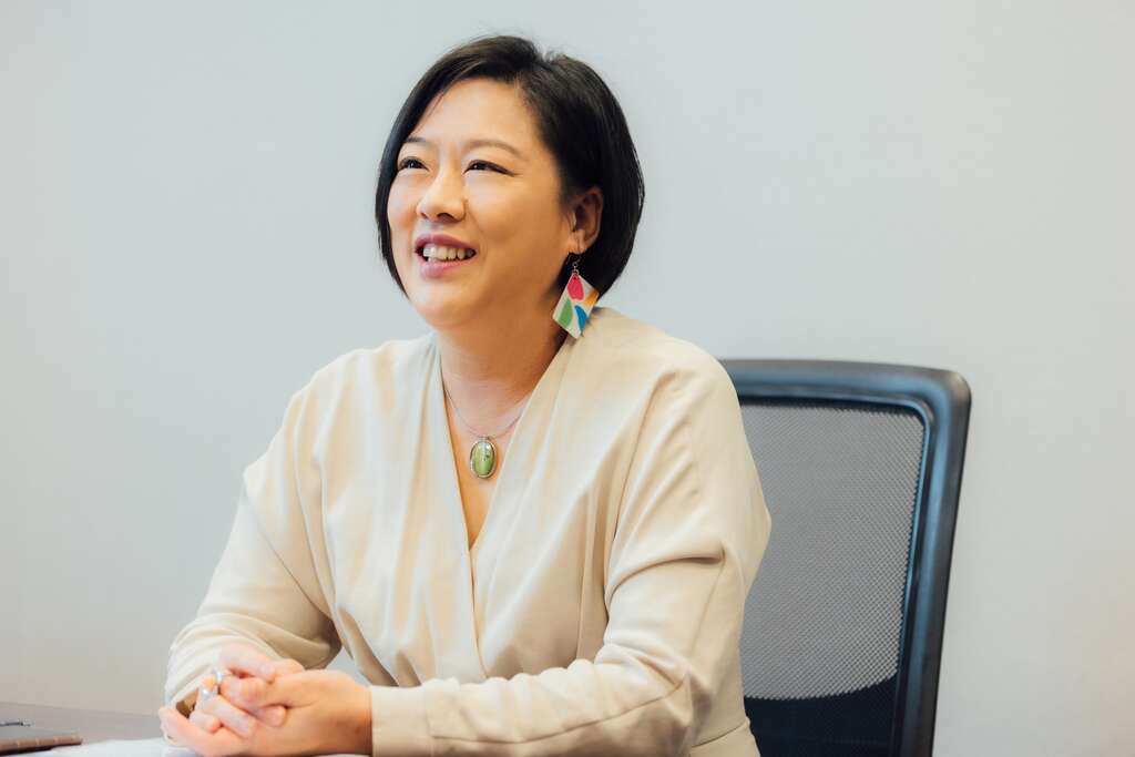 悠遊卡股份有限公司董事長陳亭如提到，從金額小又繁瑣的交通支付出發，到日趨增加的小額支付，「悠遊付」有效地整合了台北人的消費模式。（攝影／林冠良）