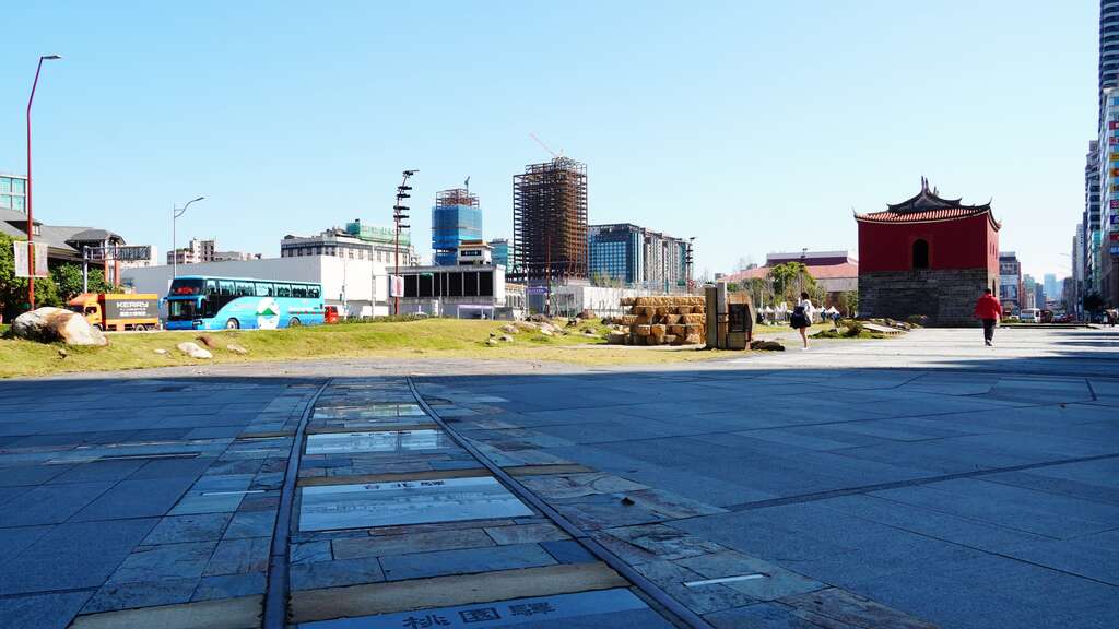 北門廣場西惻舊鐵道意象