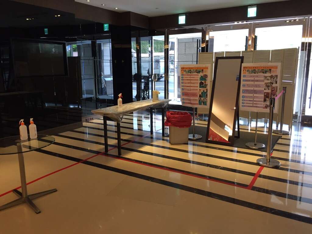 A quarantine hotel in Taipei