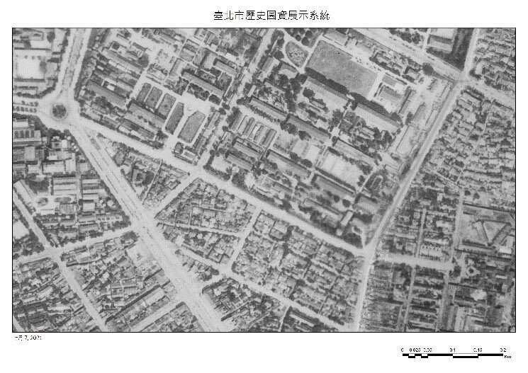 1950年代中期時任臺北市長的高玉樹拍板決策拆除違建將羅斯福拓寬至40公尺 (照片來源臺北市政府都市發展局歷史圖資展示系統) 。
