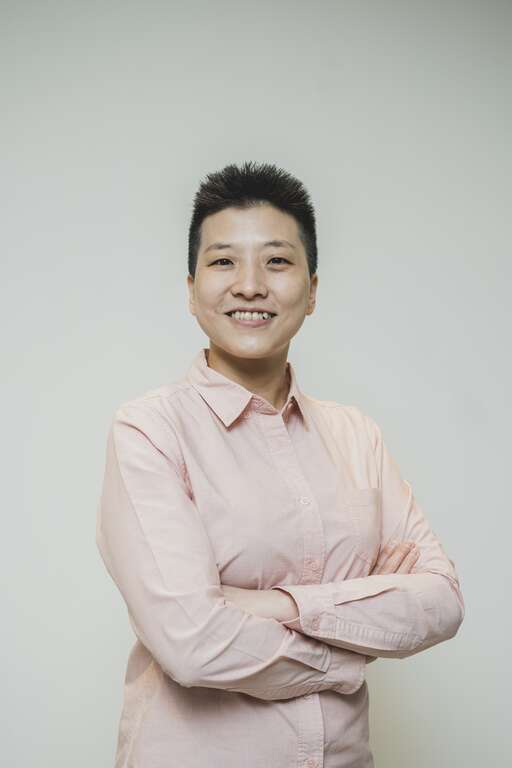 马玉如，「赠物网」平台创立者， 曾於2019 年全球ICT 卓越奖获永续发展杰出奖。（摄影／陈志诚）