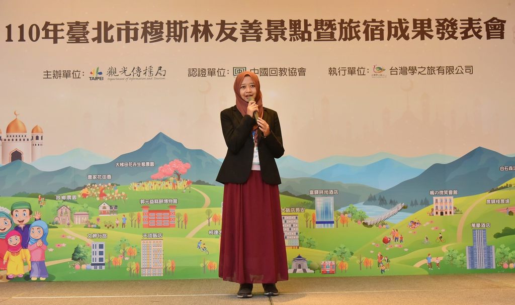 台科大印尼籍學生Novi分享臺北旅遊環境對穆斯林朋友友善且便利。