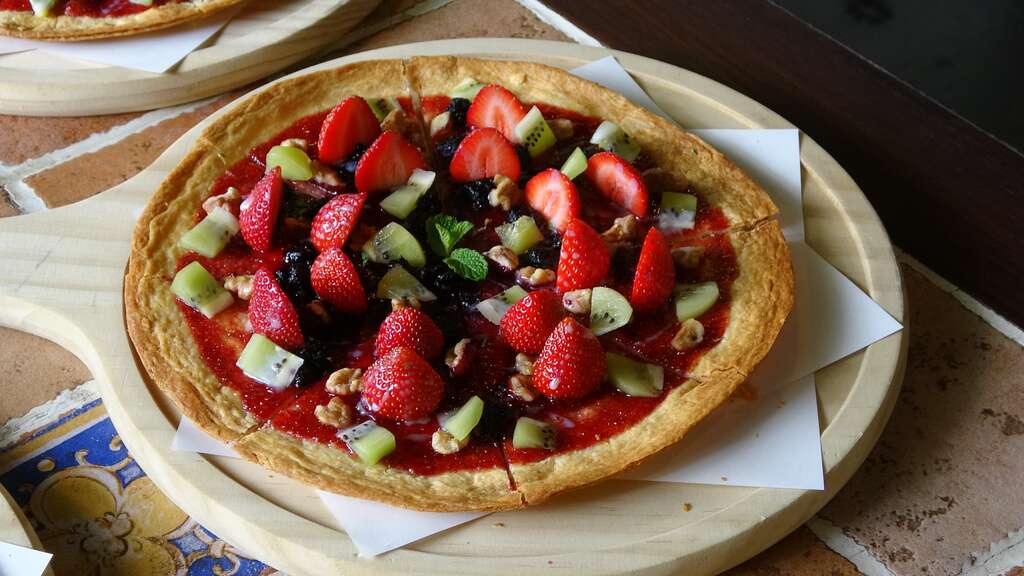 草莓水果pizza
