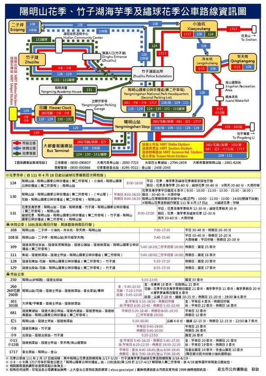 「2022竹子湖海芋季」交通懒人包