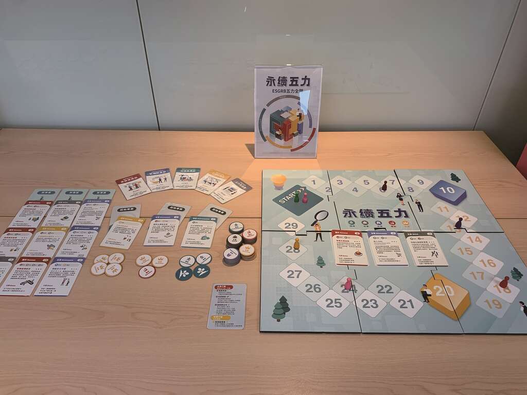 永續管理師會透過桌遊，讓企業員工從遊戲過程中了解永續相關知識。（攝影／蔡耀徵）