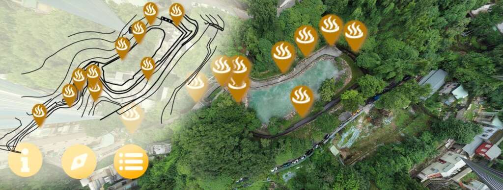 新北投地熱谷環景圖(圖片來源：臺北市商業處)