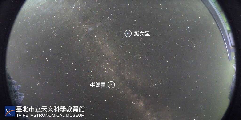 夏季銀河七夕(圖片來源：臺北市立天文科學教育館)
