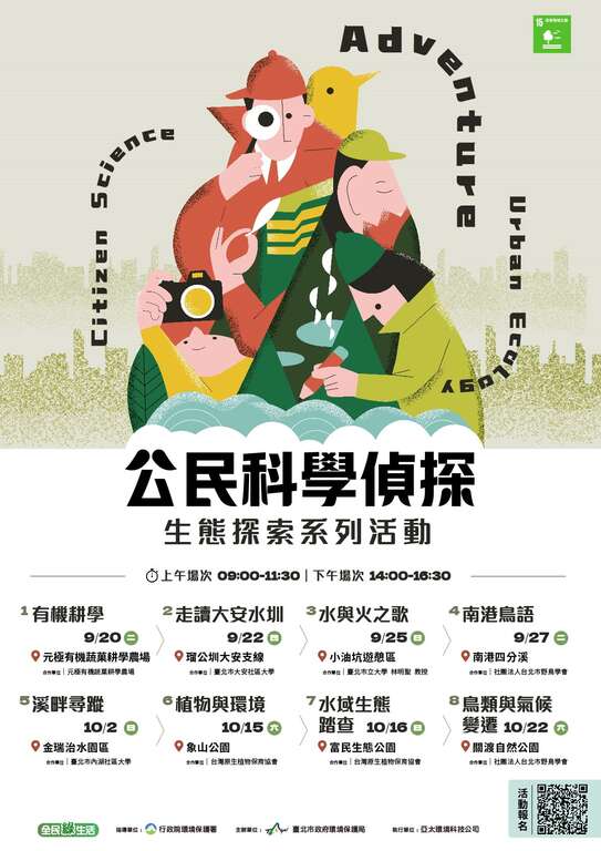 公民科學偵探-海報(圖片來源：臺北市政府環境保護局)