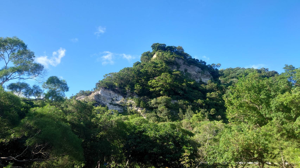 裸露的白土岩層，為歷史刻下印記(圖片來源：臺北市政府工務局公園路燈工程管理處)