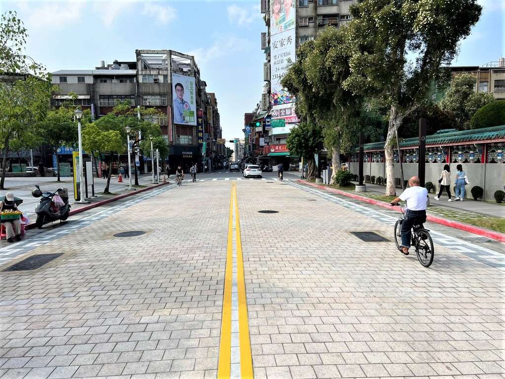 施工後道路照片（圖片來源：臺北市政府工務局新建工程處）