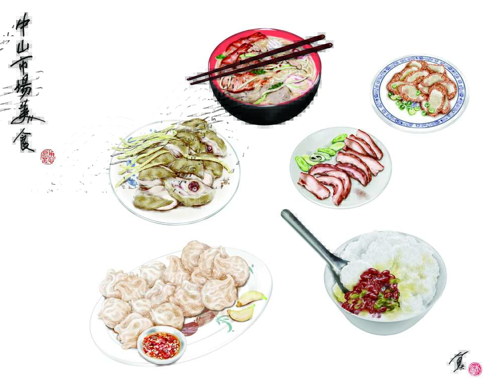 有吃又有得看，来去百年中山市场。（图／鱼夫）