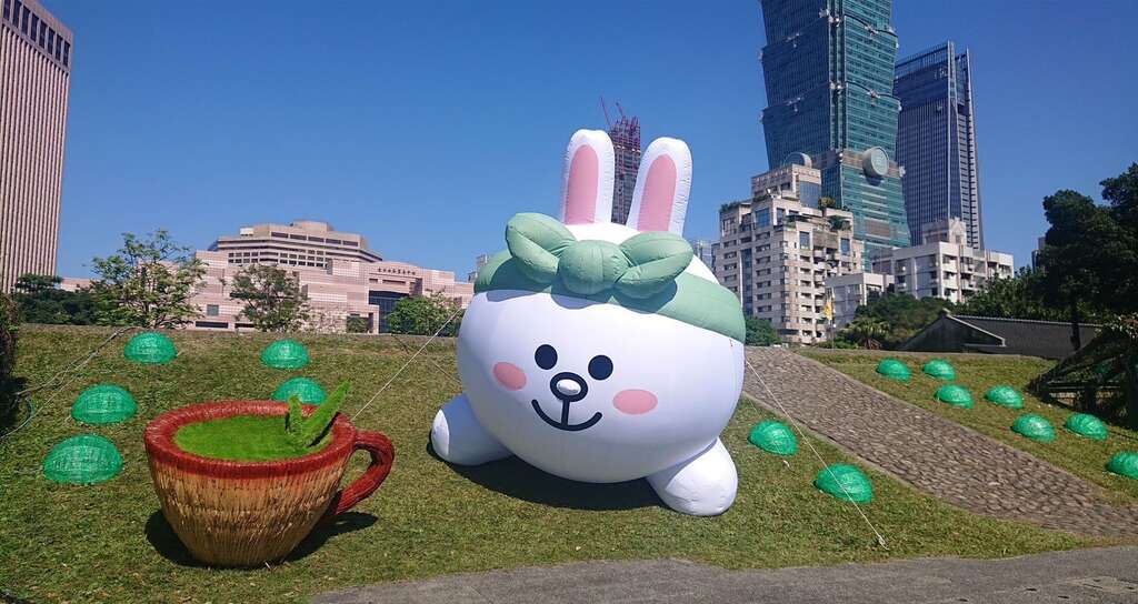 飄著專屬臺北茶香的「兔兔茶園」(圖片來源：臺北市政府產業發展局)