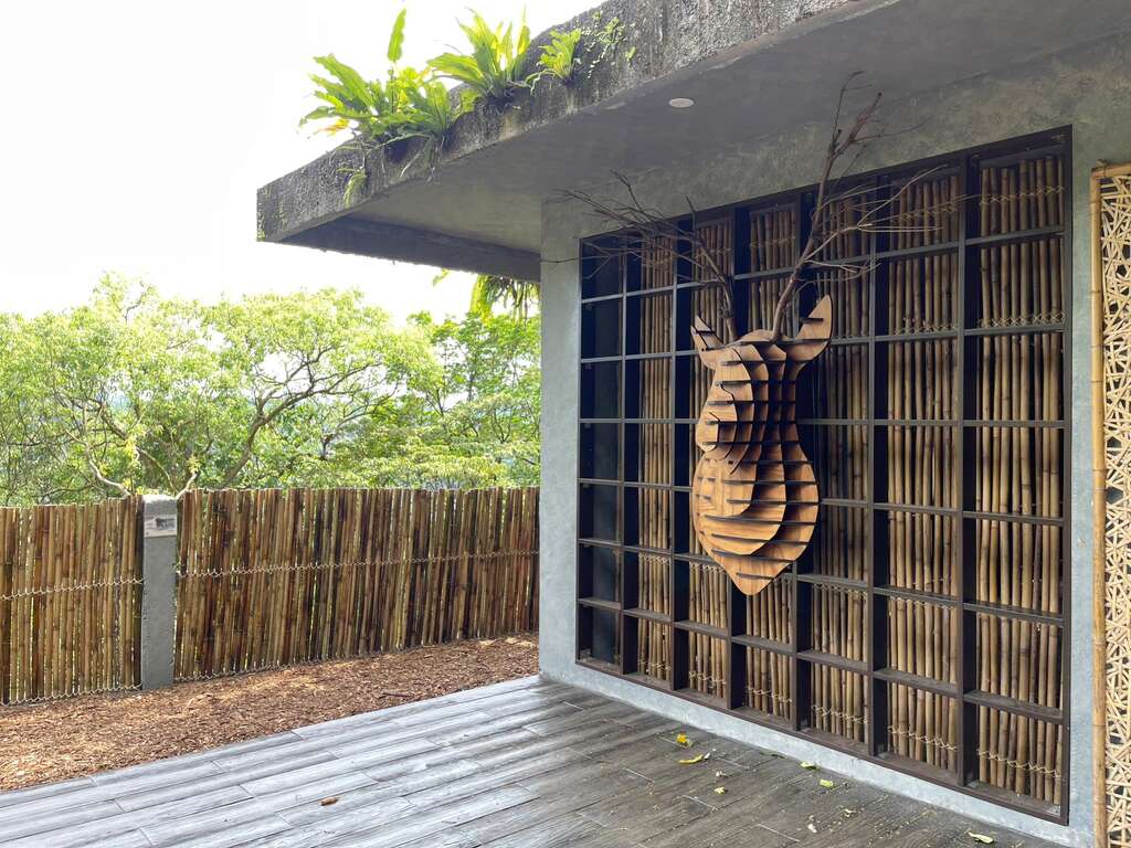 指南風景區新營造的鹿角亭。(圖片來源：臺北市政府工務局大地工程處)
