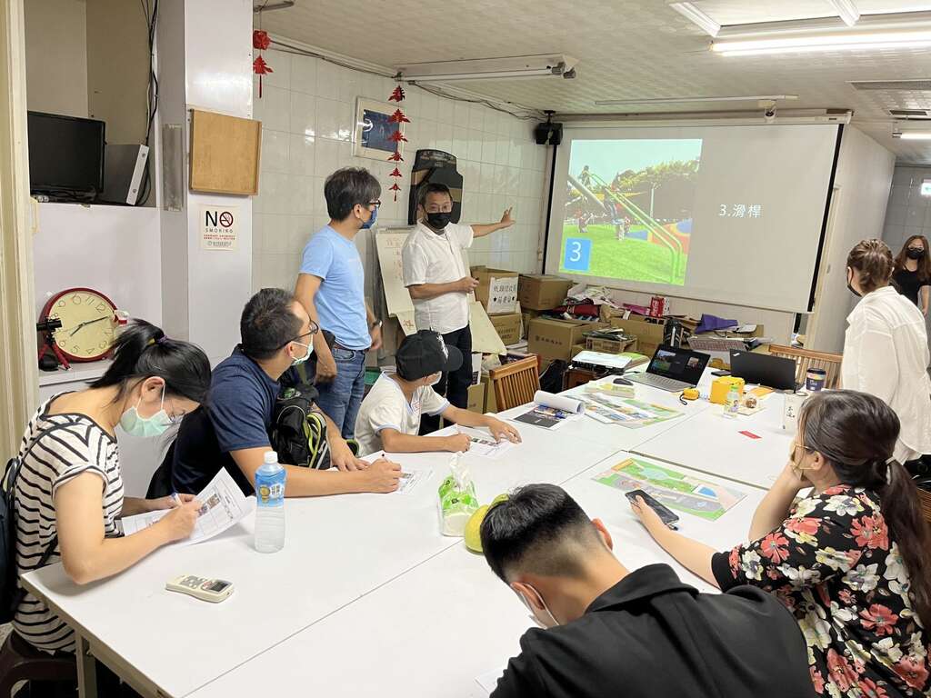 富民生態公園兒童遊戲場工作坊(圖片來源：臺北市政府工務局公園路燈工程管理處)