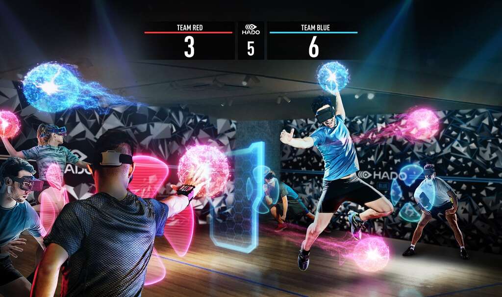 大型街头AR斗球竞技游戏，将在八德商圈街头带来科技潮流体验(图片来源：台北市商业处)