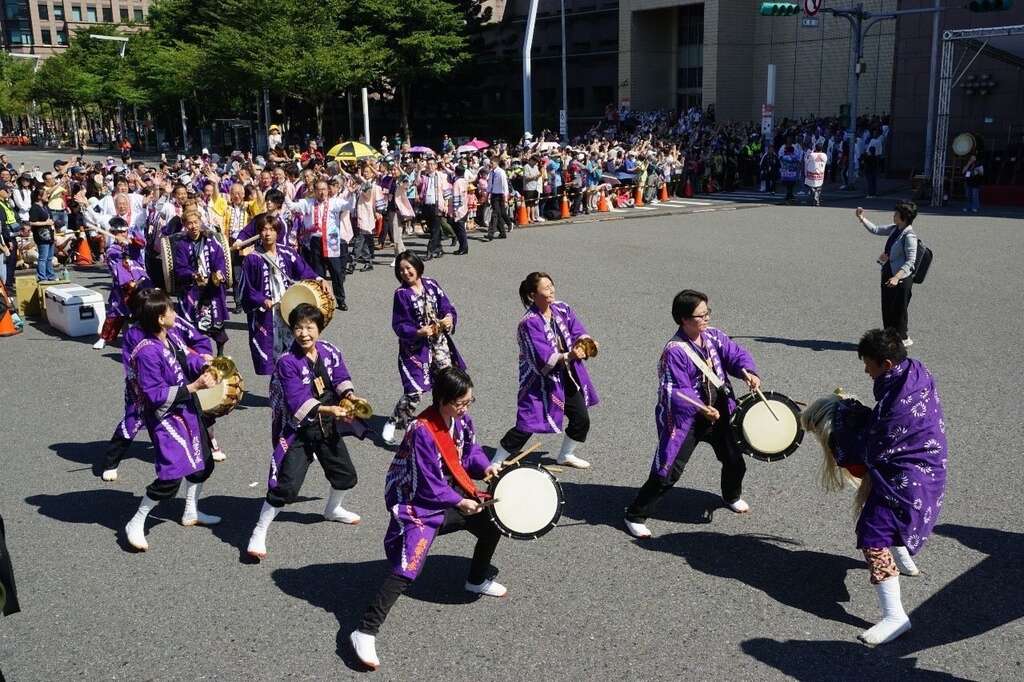 現場感受到熱鬧滾滾的日本傳統祭典氣氛(圖片來源：臺北市政府秘書處媒體事務組)