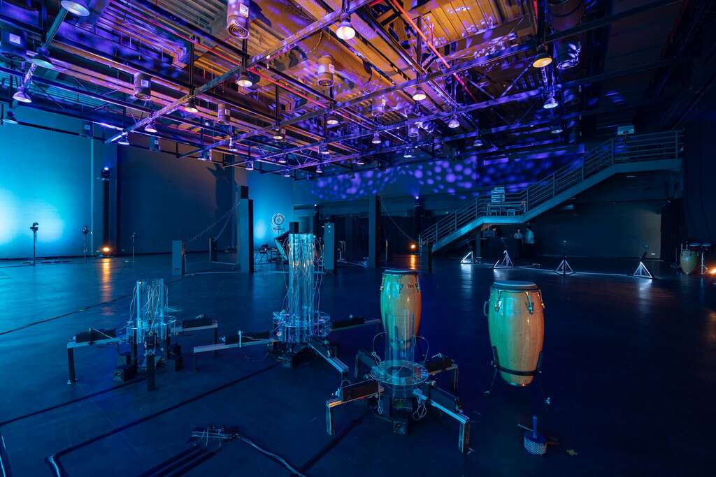 DAFT x TNUA跨域实验学生展区「人造星系」(图片来源：台北市政府文化局)