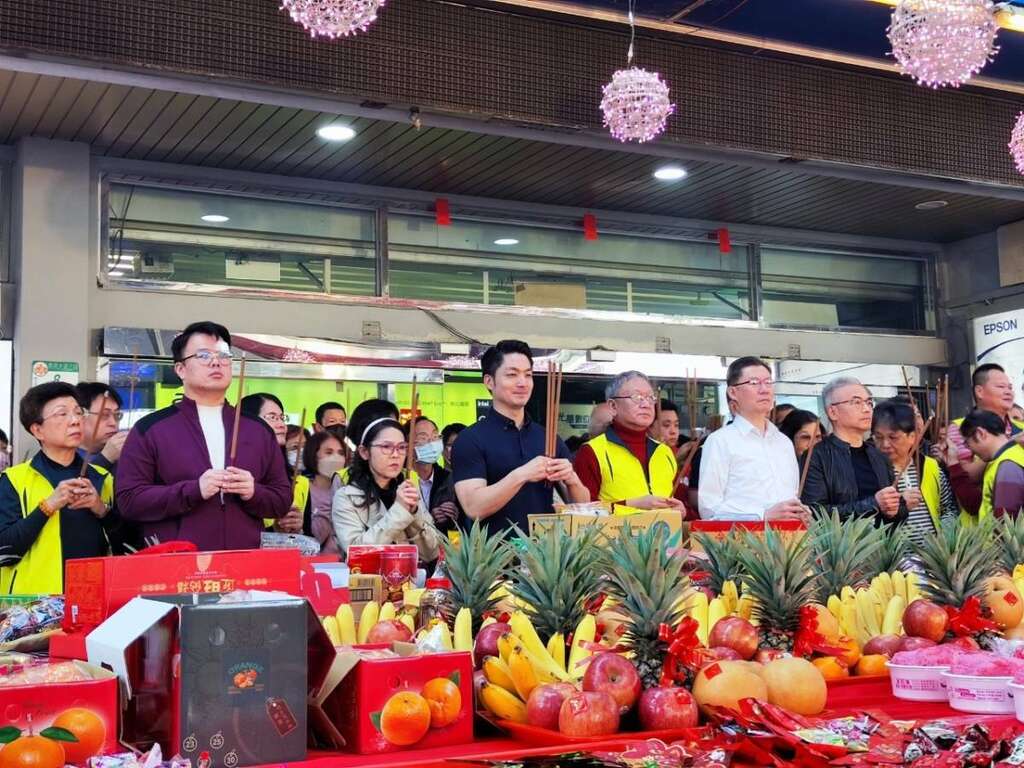 光华数位新天地新春团拜(图片来源：台北市市场处)