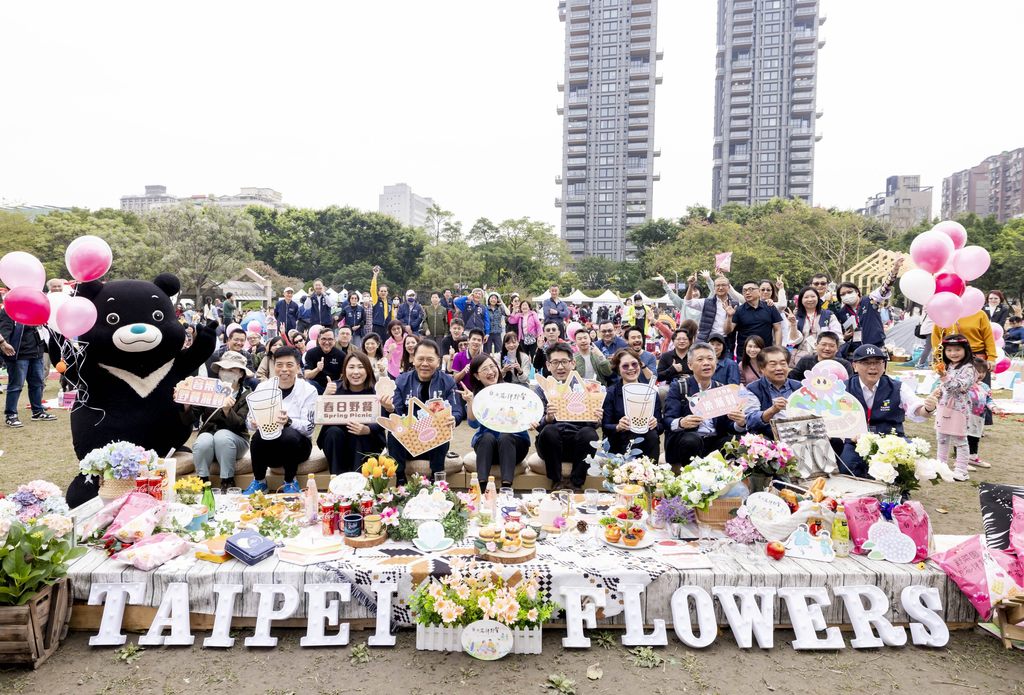 「2024台北花伴野餐」3月16日在大安森林公園熱鬧登場。(圖片來源：臺北市政府觀光傳播局)