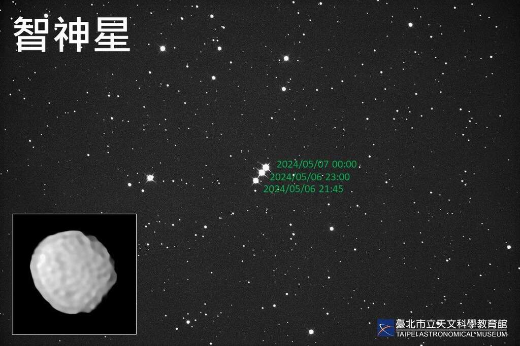 智神星(图片来源：台北市立天文科学教育馆)