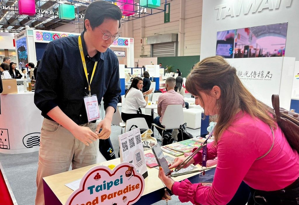 IMEX Frankfurt臺北市攤位受國外買家歡迎(圖片來源：臺北市政府觀光傳播局)