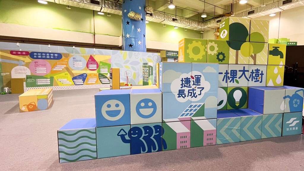 5月24日起至6月16日止，於台北市儿童新乐园1楼树蛙广场後方室内空间举办「台北捷运永续展」(图片来源：台北大众捷运股份有限公司)
