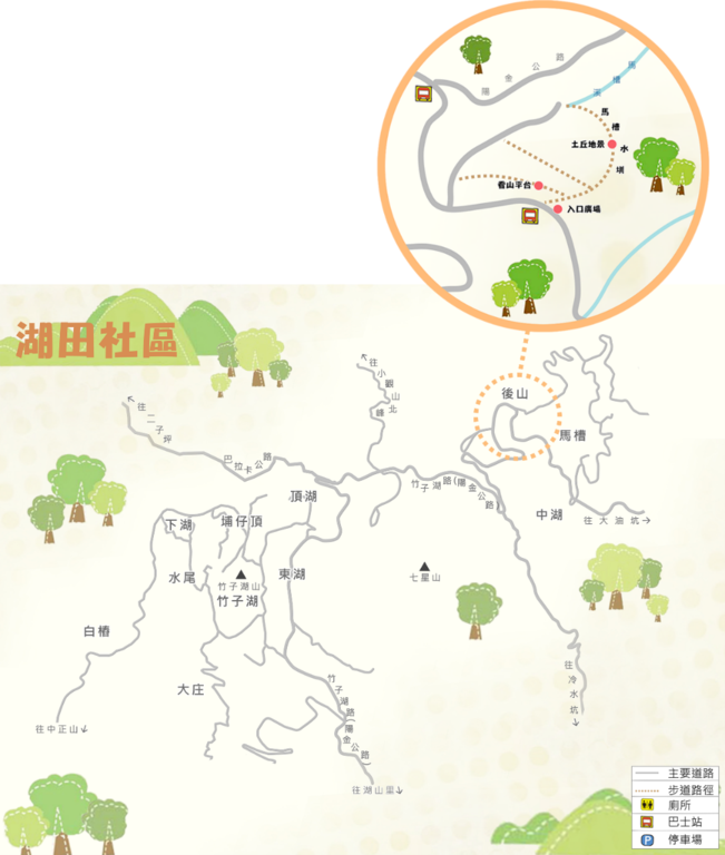 湖田社区地图(图片来源：台北市政府工务局大地工程处)