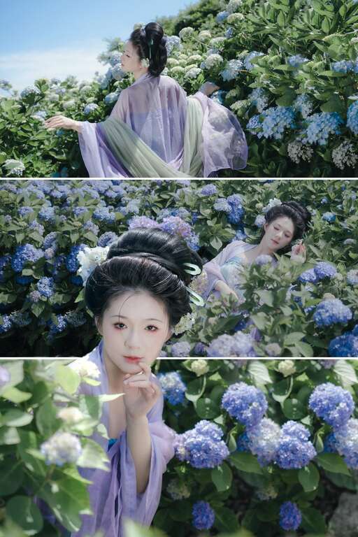 花与树园艺可体验古典的汉服装扮(图片来源：台北市政府产业发展局)