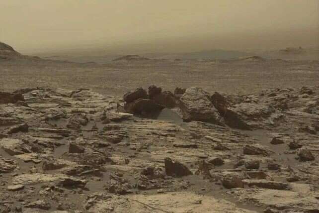 火星早期湖泊中可能含有微生物(圖片來源：臺北市立天文科學教育館)
