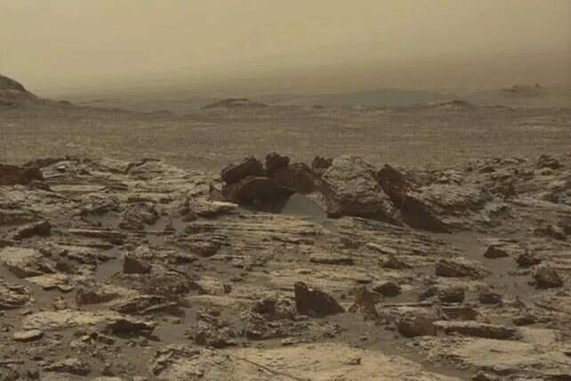 火星早期湖泊中可能含有微生物(图片来源：台北市立天文科学教育馆)