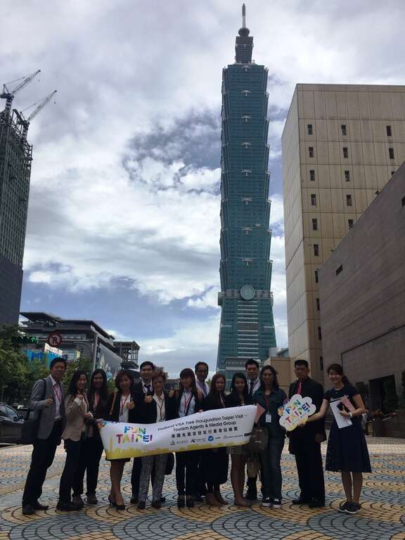 配合泰國來台免簽開放首日，台北市觀光傳播局邀請泰國業者來台北踩線