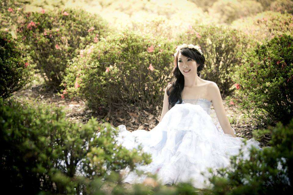 美麗動人的新娘.