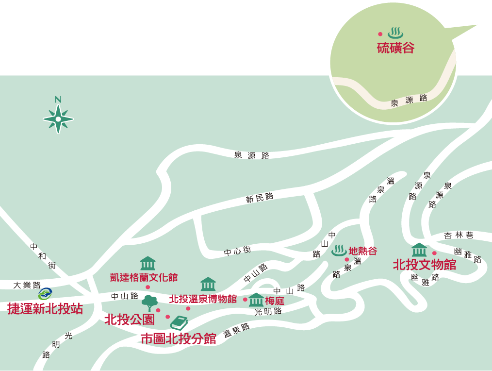 走春一日小旅行地图（Mika绘）