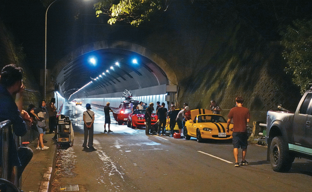 《台北追緝令》（2024）工作照，攝於自強隧道。