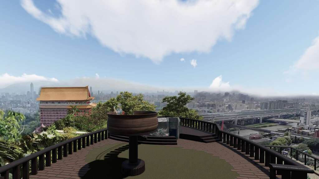 預計明年完成初二平台船型意象(圖片來源：臺北市政府工務局大地工程處)