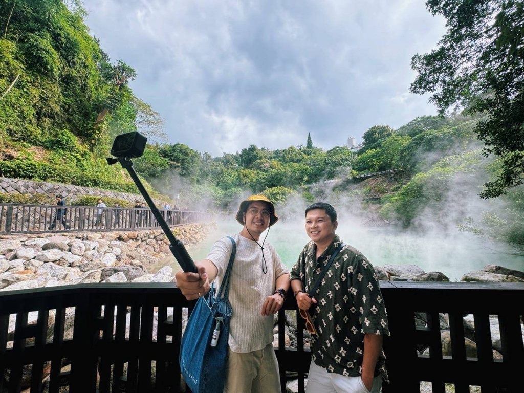 The Poor Traveler於北投地熱谷溫泉享受自然美景(圖片來源：臺北市政府觀光傳播局)