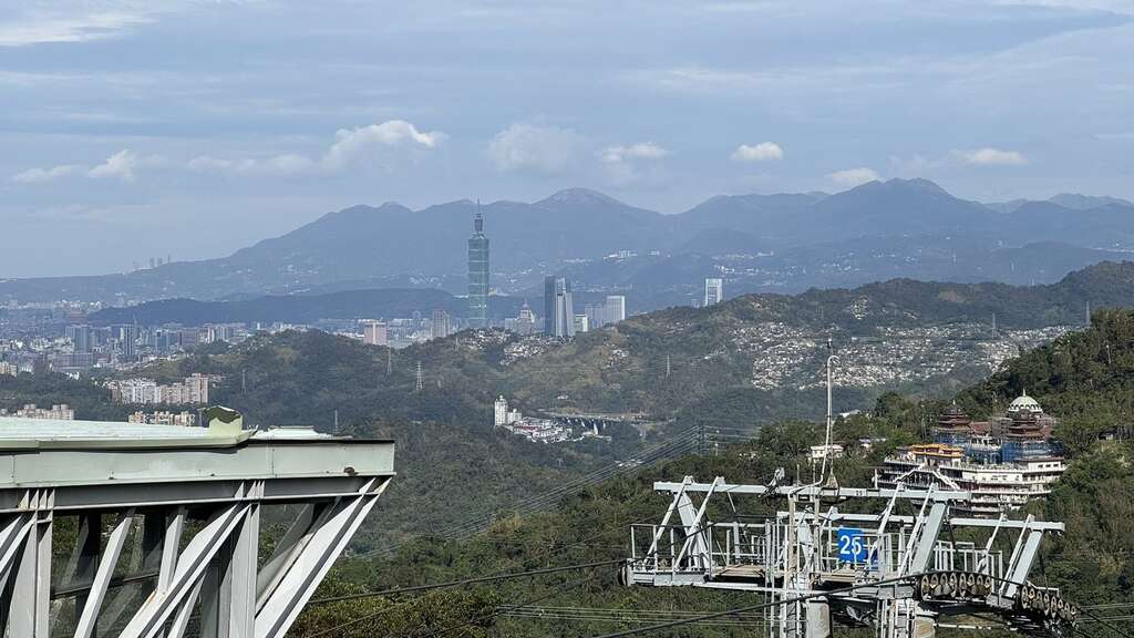 搭乘猫缆，将台北盆地美景尽收眼底(图片来源：台北大众捷运股份有限公司)