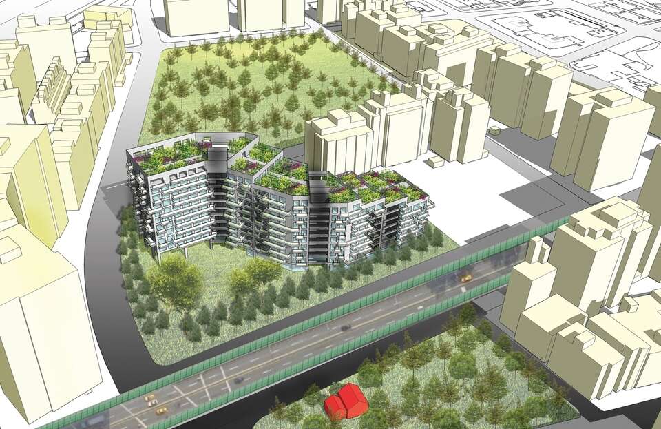 小弯公共住宅社区模拟示意图
