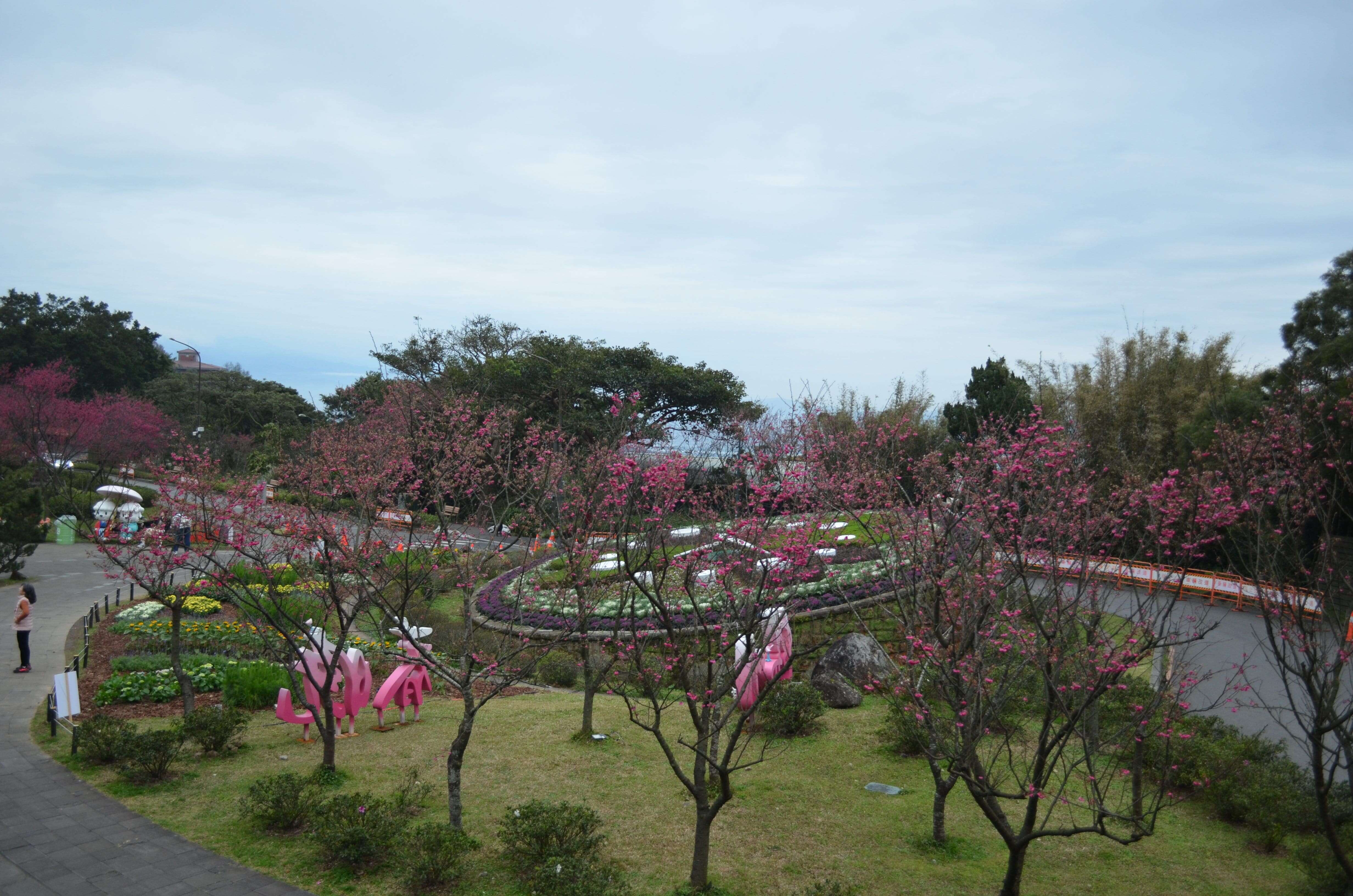 阳明公园花钟广场(拍摄日期114年2月6日)(图片来源：台北市政府工务局公园路灯工程管理处)