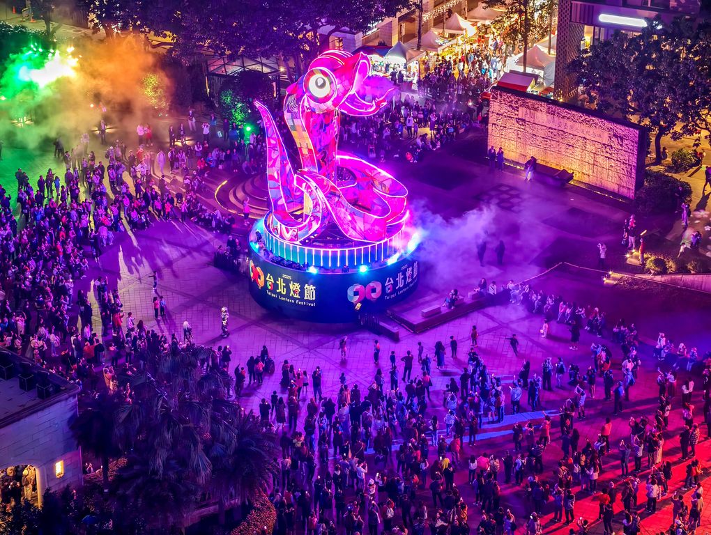 2025台北灯节於2月16日圆满落幕，24天展期，打造兼具传统现代的灯光艺术盛宴。(图片来源：台北市政府观光传播局)