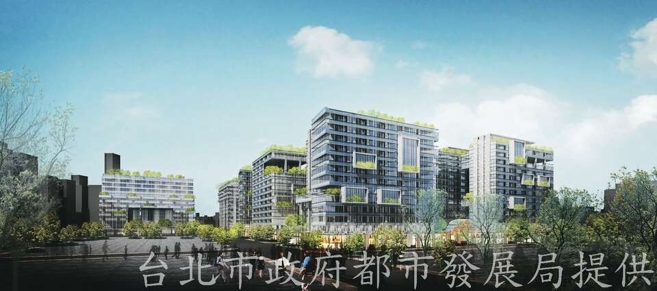 南机场整宅公办都更後之模拟图