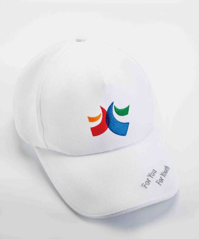 世大运运动帽白色款