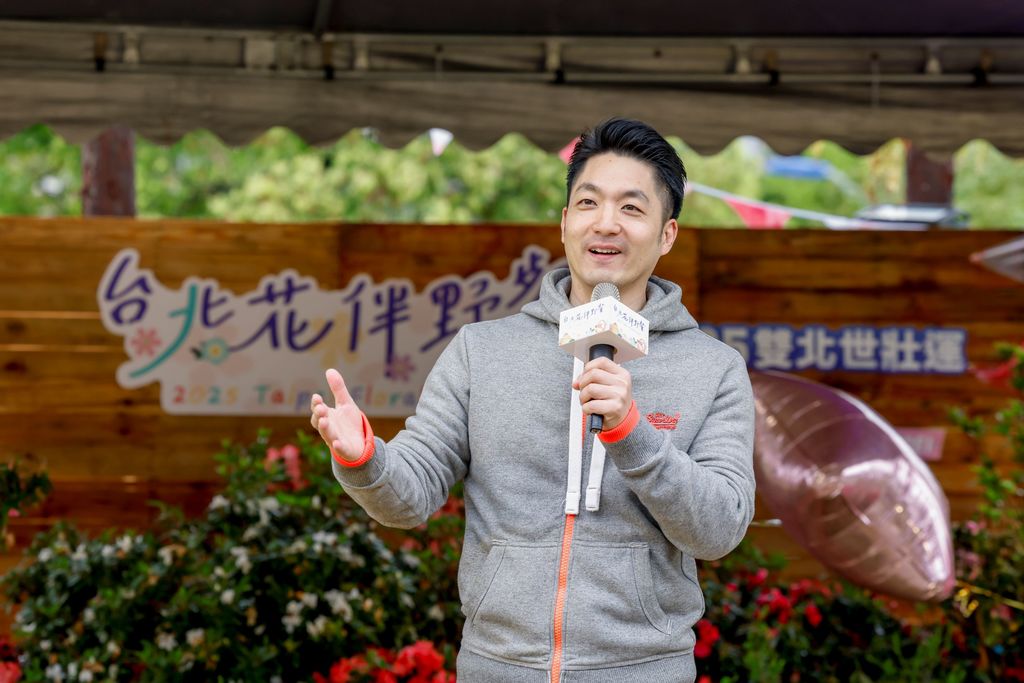 臺北市長蔣萬安感謝市民熱情參與，共享春日花伴野餐時光(圖片來源：臺北市政府觀光傳播局)